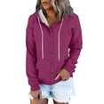 thumbnail image 1 of Timegard Hoodies for Women Button up Long Sleeve Casual Loose Comfy Jackets with Pockets Fall Winter, 1 of 6