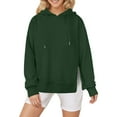 thumbnail image 1 of Timegard Hoodies for Women Fall Drawstring Sweatshirts Long Sleeve Drop Shoulder Comfy Pullover Tops, 1 of 5