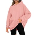 thumbnail image 1 of Timegard Hoodies for Women Plus Size Sweatshirts Drop Shoulder Comfy Lightweight Long Sleeve Pullover Fall, 1 of 8