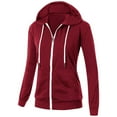 thumbnail image 1 of Timegard Hoodies for Women Zip up Long Sleeve Sweatshirts Fall Winter Open Front Drawstring Jackets, 1 of 8