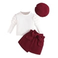 thumbnail image 1 of Timegard Infant Baby Clothes Toddler Girls Cute Long Sleeve Tops Mini Skirts Outfits Cap Comfy Spring Fashion, 1 of 3