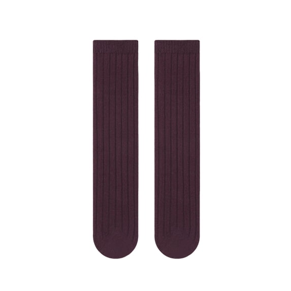 Timegard Knee High Socks for Girls Knit Seamless Cotton Long Uniform Socks Seamless Soft Stretchy Kids Socks