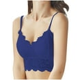 thumbnail image 1 of Timegard Lace Bras for Women Spaghetti Strap No Underwire Comfort Breathable Cropped Tank Tops Bras, 1 of 7
