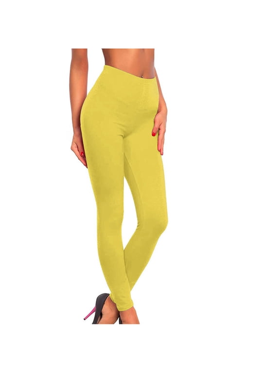 Leggings for Women Fall Winter Casual Slim Fitting Comfy Bottom Pants Solid Color Gym Yoga Pants