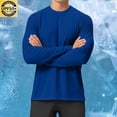 thumbnail image 1 of Timegard Long Sleeve Shirts for Men Crewneck Workout Running Tee Shirts Thin Casual Sun Protective Tops, 1 of 9