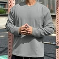 thumbnail image 1 of Timegard Long Sleeve Tops for Men Drop Shoulder Loose Casual Solid Color Fishing Outdoor Active Tee Shirts, 1 of 7