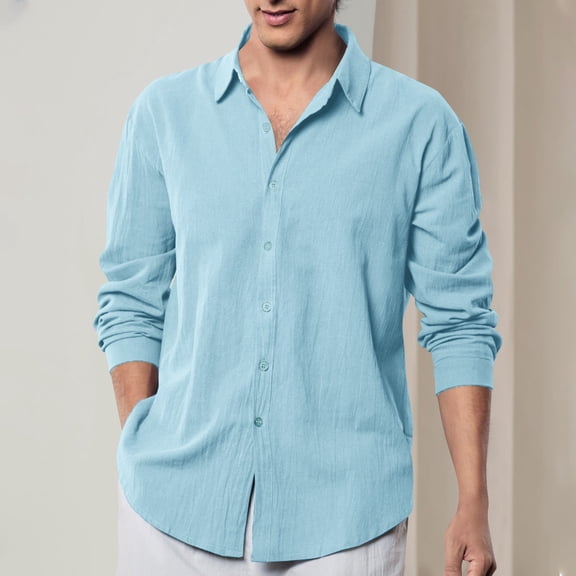 Timegard Long Sleeve Tops for Men Drop Shoulder Loose Casual Solid Color Fishing Outdoor Active Tee Shirts