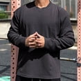 thumbnail image 1 of Timegard Long Sleeve Tops for Men Drop Shoulder Loose Casual Solid Color Fishing Outdoor Active Tee Shirts, 1 of 7