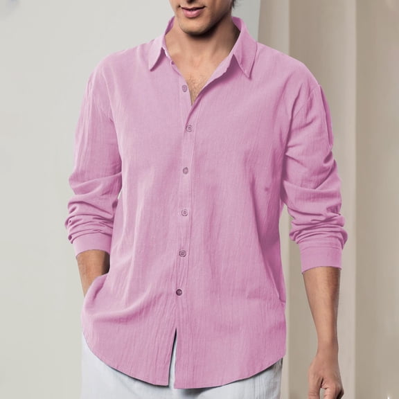 Timegard Long Sleeve Tops for Men Drop Shoulder Loose Casual Solid Color Fishing Outdoor Active Tee Shirts