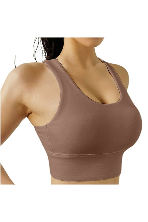 Longline Sports Bras for Women High Support Stretch Workout Running Tank Top Camis Yoga Bras