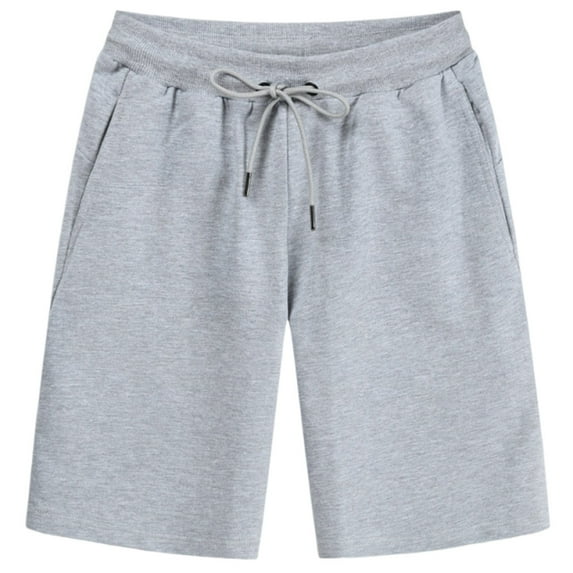 Timegard Mens Athletic Shorts Elastic Waist Drawstring Ruched Solid Color Casual Running Shorts Pockets