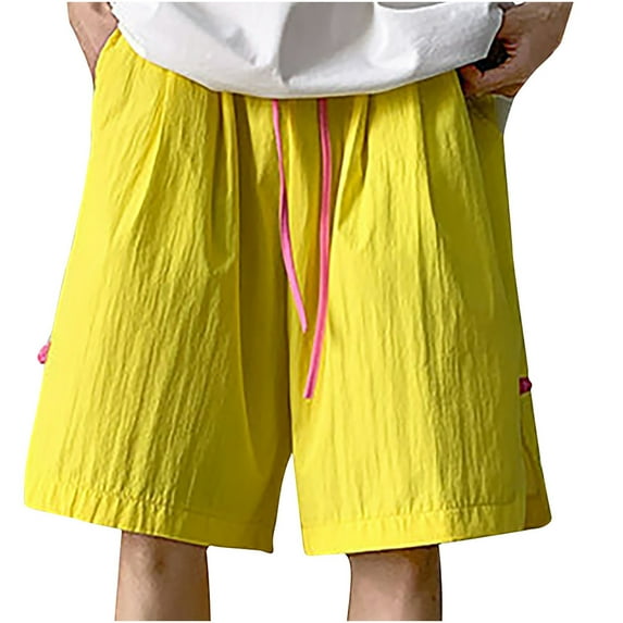 Timegard Mens Shorts Plus Size Casual Loose Lightweight Wide Leg Elastic Waist Shorts Summer Fashion