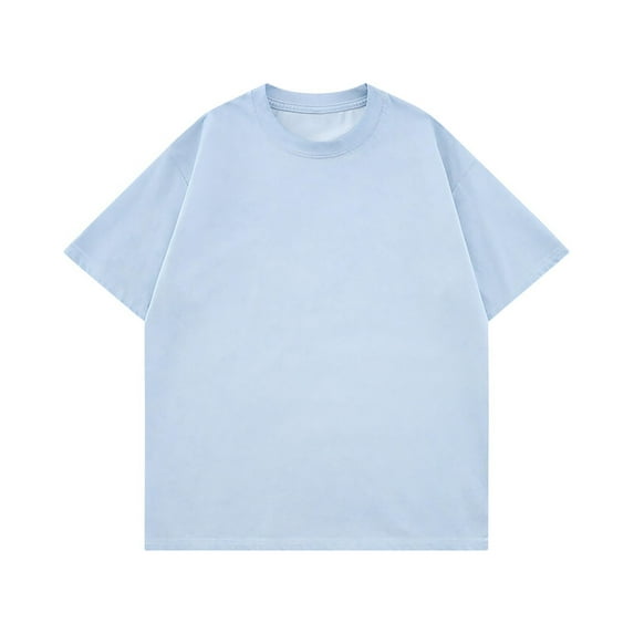 Timegard Mens T Shirts Short Sleeve Oversized Drop Shoulder Loose Crewneck Vintage Tee Shirts Summer Fashion