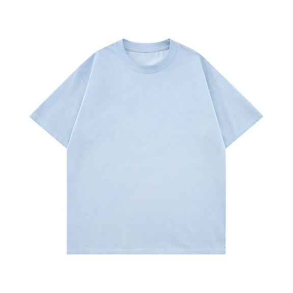 Timegard Mens T Shirts Short Sleeve Oversized Drop Shoulder Loose Crewneck Vintage Tee Shirts Summer Fashion