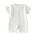 thumbnail image 1 of Timegard Newborn Baby Clothes Boy Girl Infant Button up Onesie Comfy Breathable Toddler Casual Rompers, 1 of 3