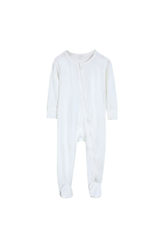 Newborn Onesie Baby Boys Girls Zip up Outfits Clothes Toddler Comfy Footies Rompers Unisex