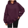 thumbnail image 1 of Timegard Oversized Hoodies for Women Long Sleeve Sweatshirts Solid Color Fall Fashion Pullover Tops, 1 of 6