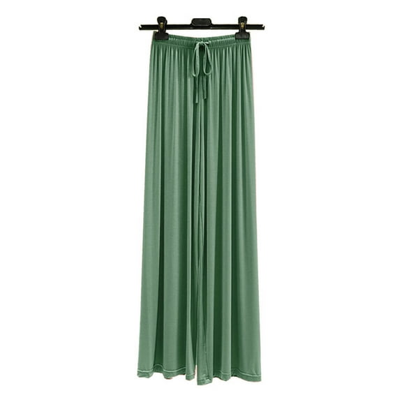 Timegard Pajamas Pants for Women Wide Leg Elastic Waisted Drawstring Loose Comfy Homewear Casual Pjs Pants
