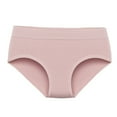thumbnail image 1 of Timegard Panties for Women Mid Waist Solid Color Underwear Comfortable Breathable No Show Daily Briefs, 1 of 2