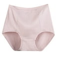 thumbnail image 1 of Timegard Plus Size Panties for Women Ribbed High Waist Full Coverage Comfort Briefs Solid Color Underwear, 1 of 3