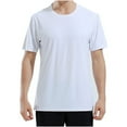 thumbnail image 1 of Timegard Plus Size Tops for Men Crewneck Short Sleeve Loose Breathable Outdoor Active Thin Tee Shirts, 1 of 5