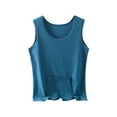 thumbnail image 1 of Timegard Plus Size Tops for Women Sleeveless Round Neck Seamless Comfy Thermal Underwear Casual Tank Tops, 1 of 7