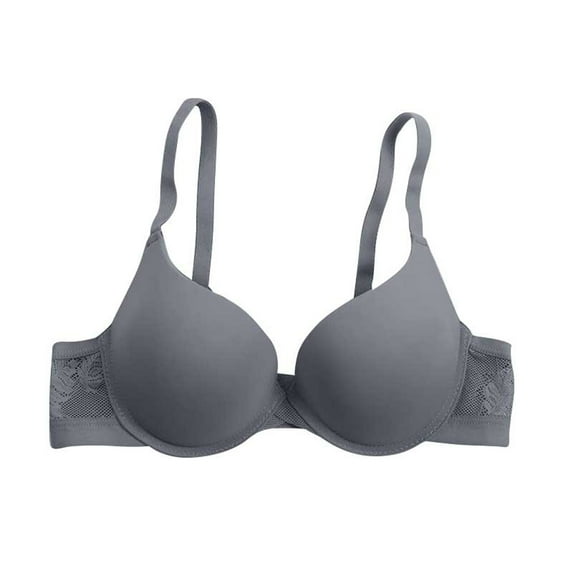 Timegard Push up Bras for Women Lace Adjustable Strap Underwear Comfy Daily Thin Bras with Support