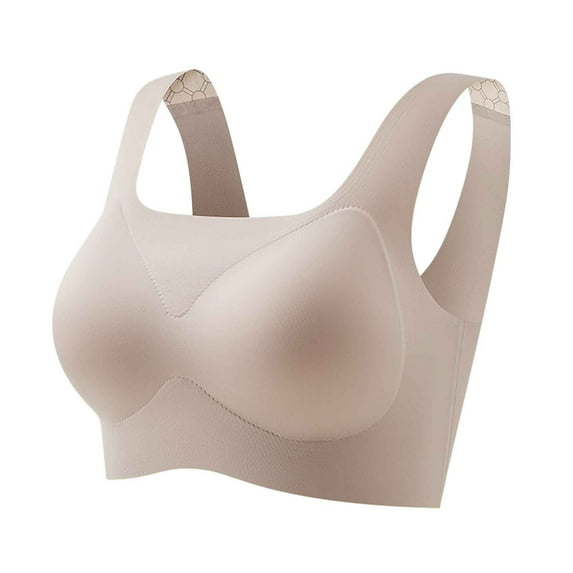 Timegard Seamless Bras for Women Back Smoothing Comfortable Breathable Wirefree Everyday Bralette