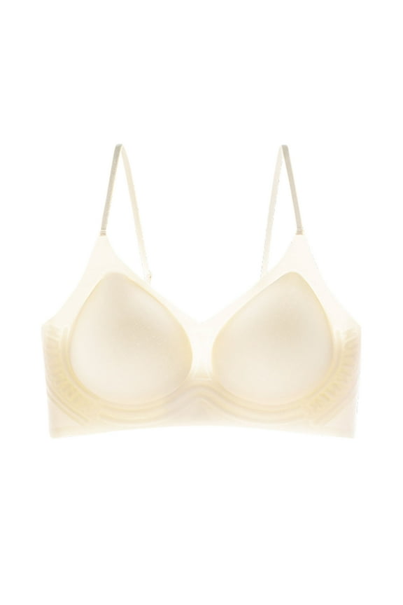 Seamless Bras for Women Spaghetti Adjustable Strap Thin No Underwire Comfy Bras with Support