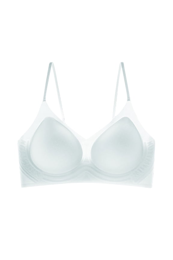 Seamless Bras for Women Spaghetti Adjustable Strap Thin No Underwire Comfy Bras with Support