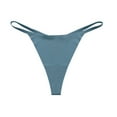 thumbnail image 1 of Timegard Seamless Thongs for Women Low Waist Smoothing Breathable Comfy Panties G String Underwear, 1 of 4