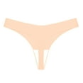 thumbnail image 1 of Timegard Seamless Thongs for Women Low Waisted Comfort Briefs Breathable Panties G String Underwear, 1 of 3