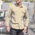 thumbnail image 1 of Timegard Shirts for Men Fall Long Sleeve Button down Shirts Fitting Lightweight Work Casual Tops with Pockets, 1 of 7
