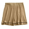 thumbnail image 1 of Timegard Shorts for Women Casual Solid Color Loose Soft Comfy Elastic Waist Shorts Sleepwear Summer, 1 of 6