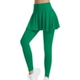 thumbnail image 1 of Timegard Skirted Legging for Women Quick Dry Stretch Skinny Breathable Tennis Athletic Workout Yoga Pants, 1 of 5