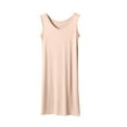 thumbnail image 1 of Timegard Sleep Wear for Women Plus Size V Neck Tank Top Loose Comfy Solid Color House Dress Homewear, 1 of 6