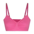 thumbnail image 1 of Timegard Sports Bras for Women Breathable Ruched Stretch Adjustable Strap Full Support Athletic Daily Bras, 1 of 4