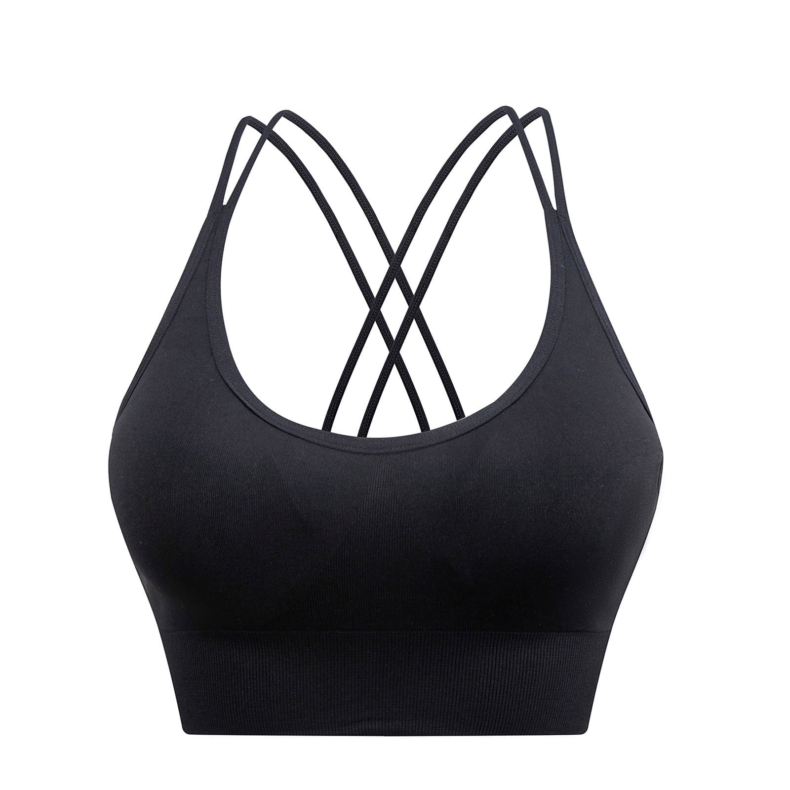 Timegard Sports Bras for Women High Support Crisscross Breathable ...