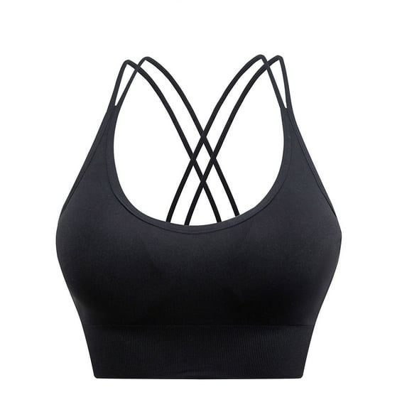 Timegard Sports Bras for Women High Support Crisscross Breathable Workout Running Yoga Bras Gym Camis
