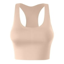 Timegard Sports Bras for Women Racerback Coverage Full Support Seamless No Underwire Workout Yoga Bras