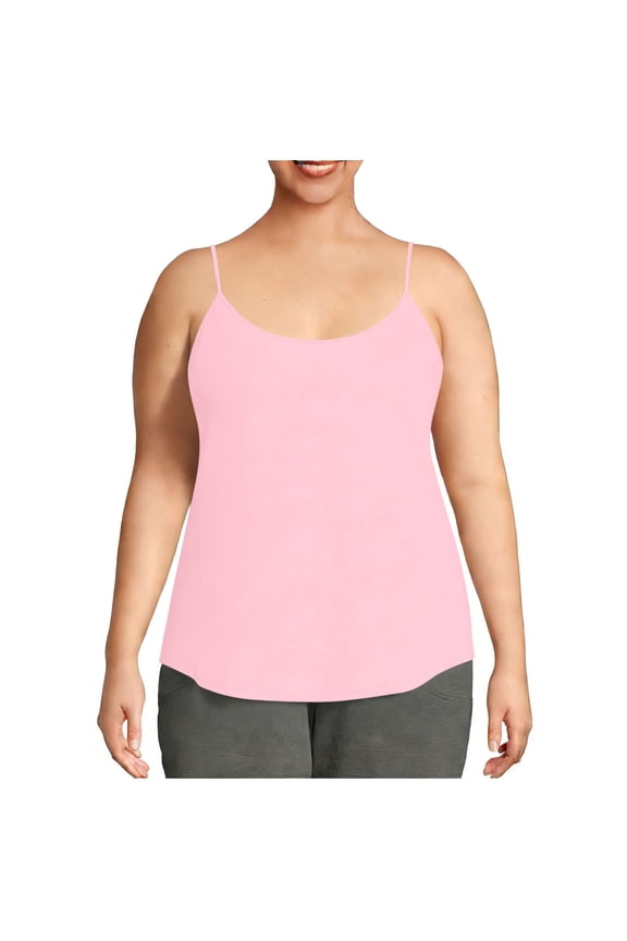 Summer Camisole Tops for Women Plus Size Adjustable Spaghetti Strap Scoop Neck Comfy Tank Tops