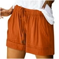 thumbnail image 1 of Timegard Summer Shorts for Women Plus Size Wide Leg Shorts Drawstring Solid Color Casual Loose Comfy, 1 of 7