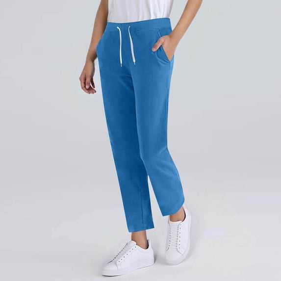 Timegard Sweatpants for Women Drawstring Fitting Comfy Lightweight Pants Workout Running Trousers