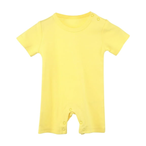 Timegard Newborn Baby Clothes Girls Boys Onesie Toddler Comfy Short Rompers Summer Infant Overalls
