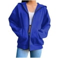thumbnail image 1 of Timegard Sweatshirt Jackets for Women Zip up Hoodies Long Sleeve Outerwear Fall Clothing with Pockets, 1 of 6