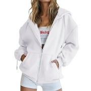 Timegard Sweatshirt Jackets for Women Zip up Hoodies Long Sleeve Pullover Fall Clothing with Pockets