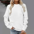 thumbnail image 1 of Timegard Sweatshirt for Women Crewneck Long Sleeve Warm Pullover Fall Winter Basic Casual Loose Tops, 1 of 4