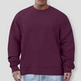 thumbnail image 1 of Timegard Sweatshirts for Men Crewneck Long Sleeve Workout Pullover Drop Shoulder Loose Lightweight Tops, 1 of 6