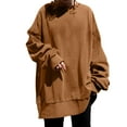 thumbnail image 1 of Timegard Sweatshirts for Women Plus Size Crewneck Pullover Drop Shoulder Long Sleeve OversizedTops, 1 of 6