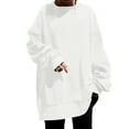 thumbnail image 1 of Timegard Sweatshirts for Women Plus Size Crewneck Pullover Drop Shoulder Long Sleeve OversizedTops, 1 of 6